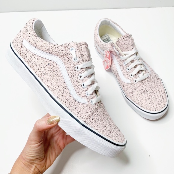 Vans Shoes - NEW Vans Old Skool Boucle Pink Speckled White Shoe